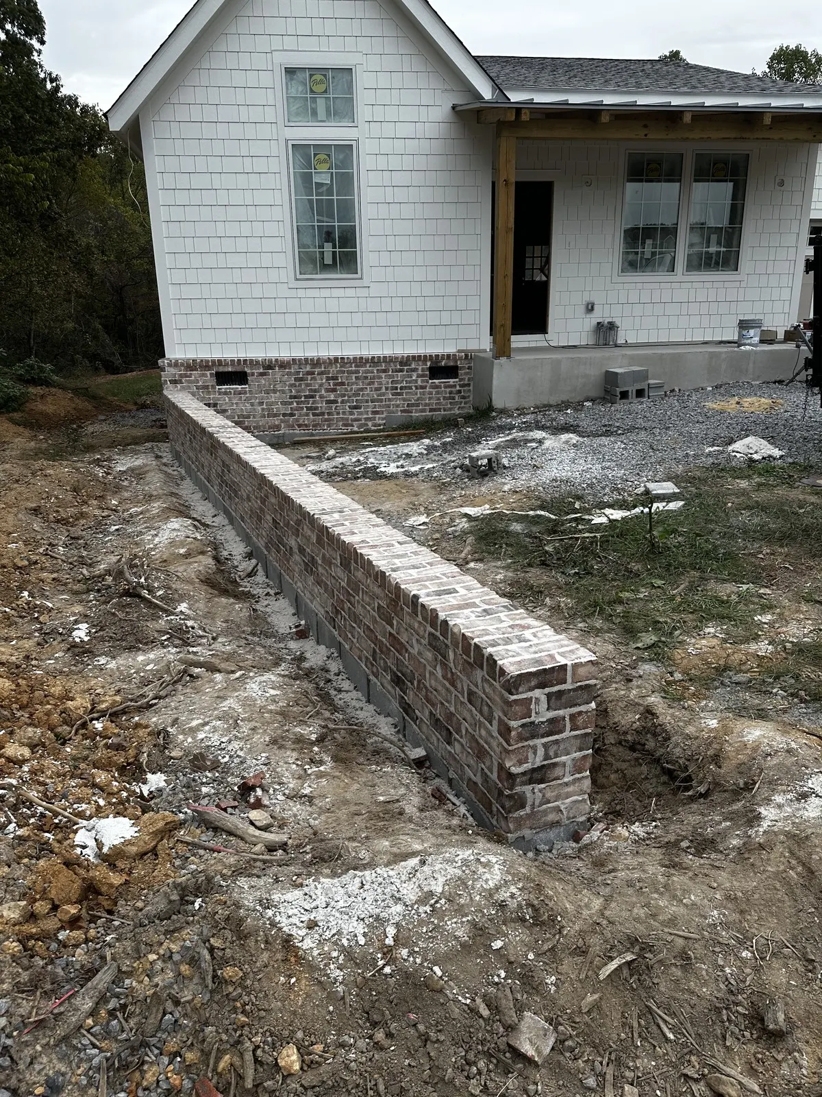 Retaining wall in Nashville area